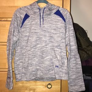 grey under armor sweatshirt